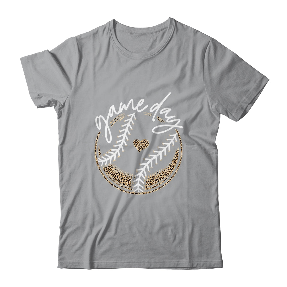 Game Day Baseball Life Softball Life Mom Leopard Shirt & Tank Top | siriusteestore