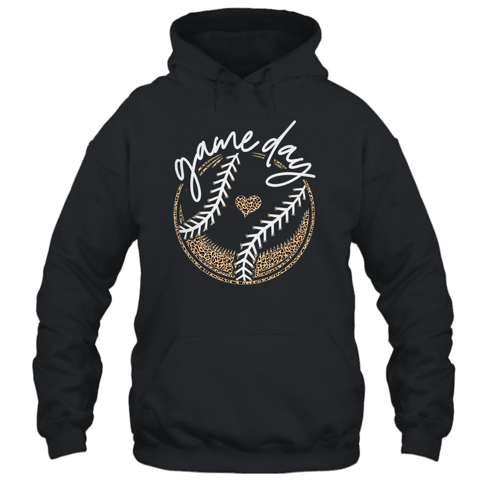 Game Day Baseball Life Softball Life Mom Leopard Shirt & Tank Top | siriusteestore