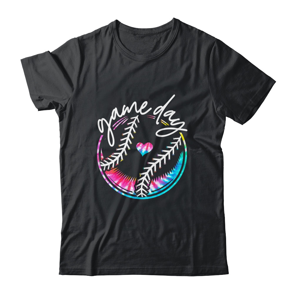 Game Day Baseball Life Softball Life Mom Tie Dye Shirt & Tank Top | siriusteestore