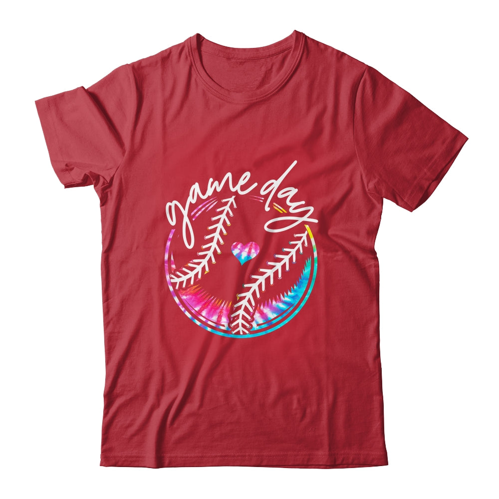 Game Day Baseball Life Softball Life Mom Tie Dye Shirt & Tank Top | siriusteestore
