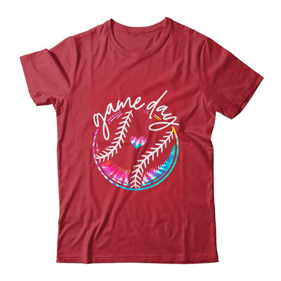 Game Day Baseball Life Softball Life Mom Tie Dye Shirt & Tank Top | siriusteestore