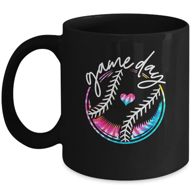 Game Day Baseball Life Softball Life Mom Tie Dye Mug | siriusteestore