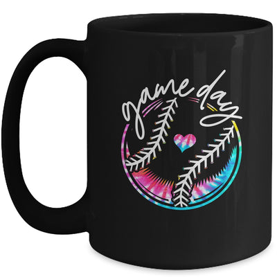Game Day Baseball Life Softball Life Mom Tie Dye Mug | siriusteestore