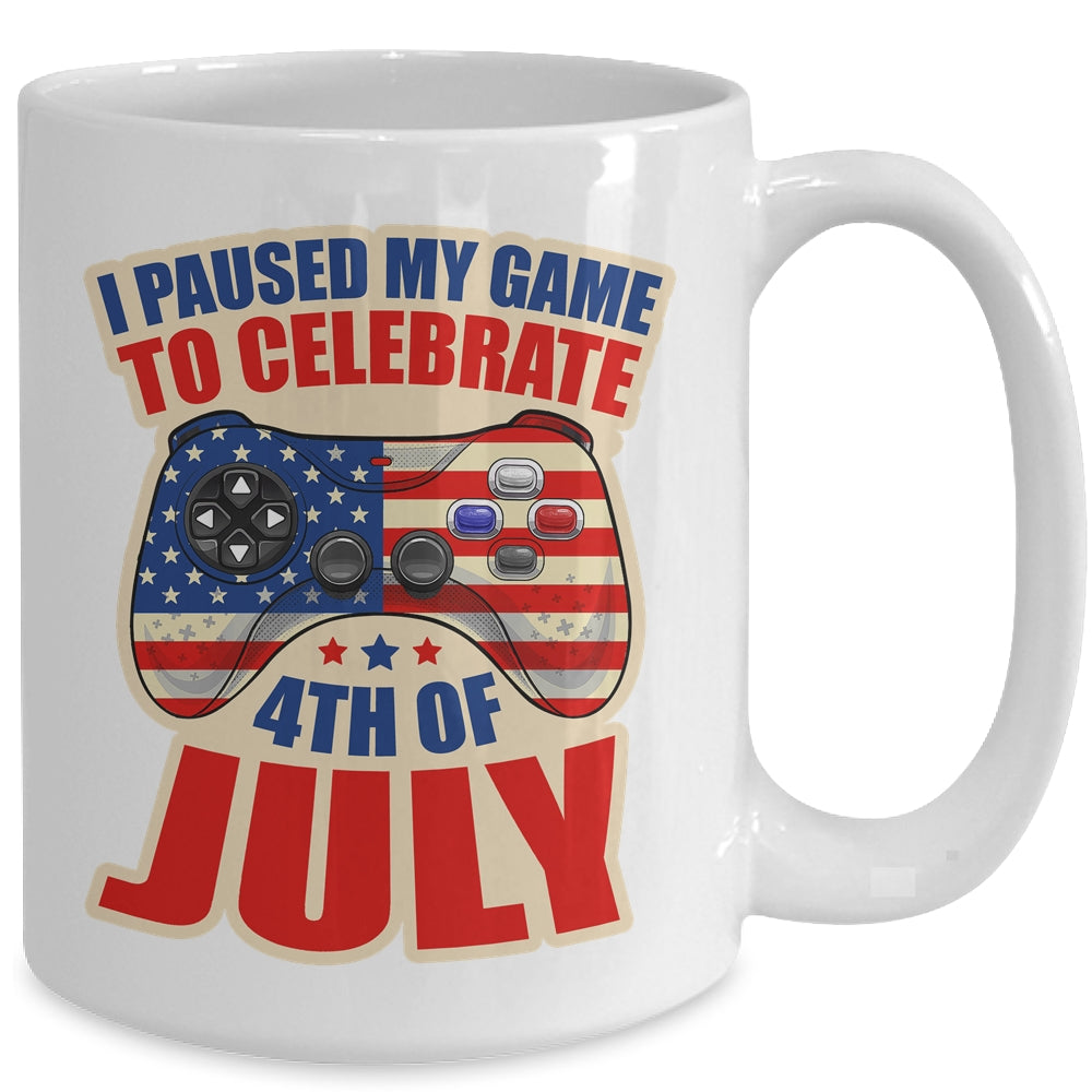 Gamer 4th Of July American Flag Gaming Lover Boys Girls Teen Mug | siriusteestore