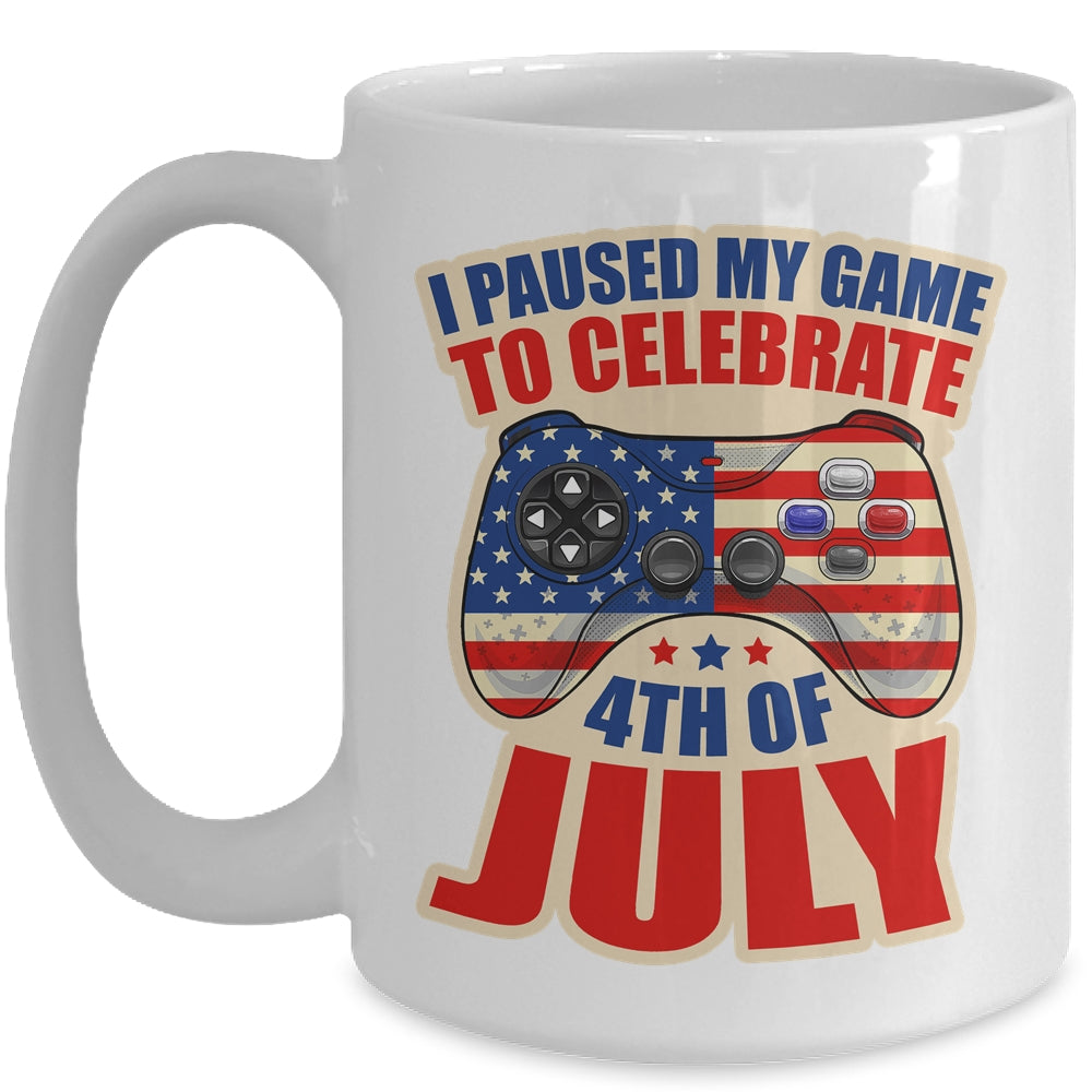 Gamer 4th Of July American Flag Gaming Lover Boys Girls Teen Mug | siriusteestore