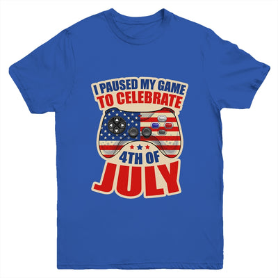 Gamer 4th Of July American Flag Gaming Lover Boys Girls Teen Youth Shirt | siriusteestore