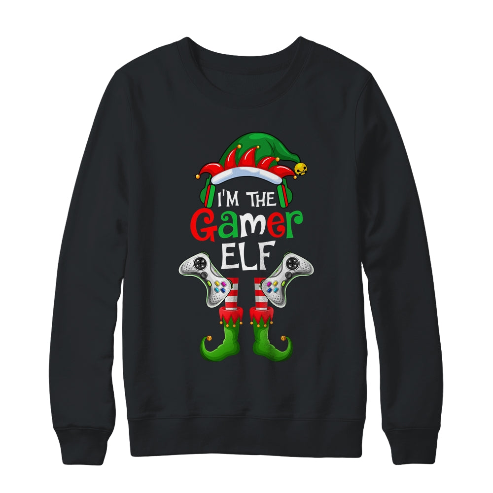 Gamer Elf Matching Family Christmas Funny I'm The Gaming Elf Shirt & Sweatshirt | siriusteestore