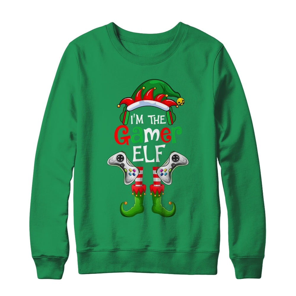 Gamer Elf Matching Family Christmas Funny I'm The Gaming Elf Shirt & Sweatshirt | siriusteestore