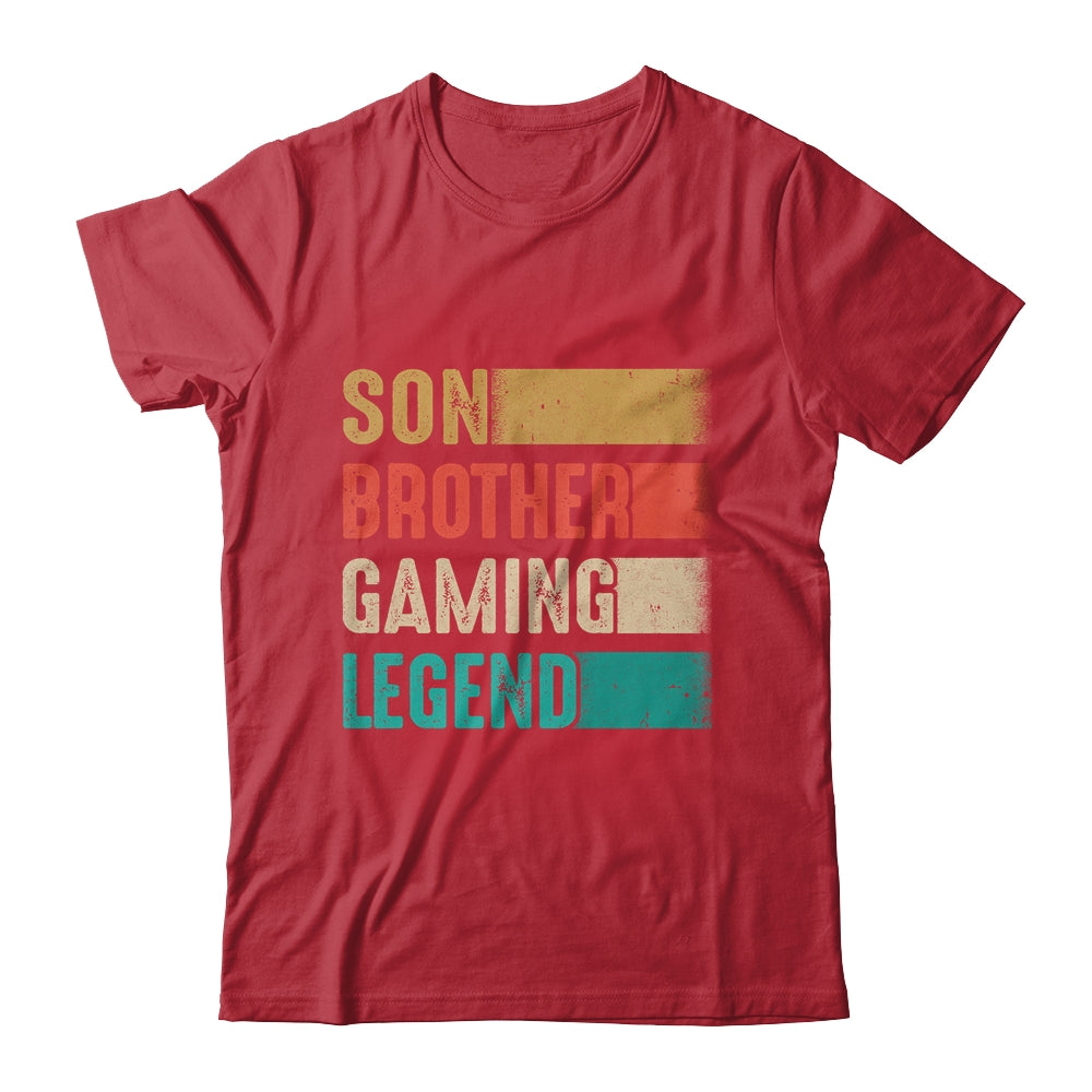 Gamer Gifts For Boys Son Brother Gaming Legend Christmas Shirt & Hoodie | siriusteestore