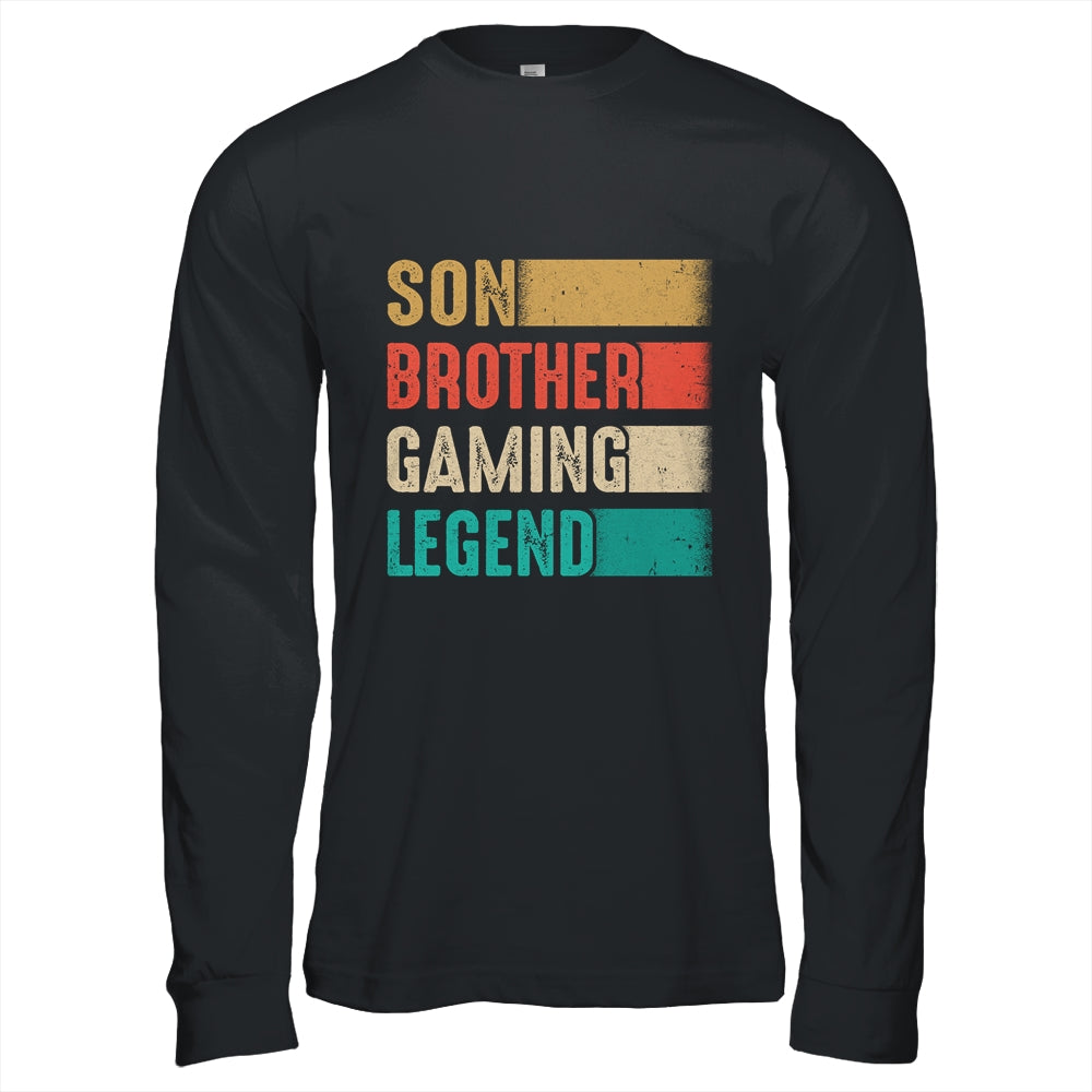 Gamer Gifts For Boys Son Brother Gaming Legend Christmas Shirt & Hoodie | siriusteestore