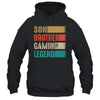 Gamer Gifts For Boys Son Brother Gaming Legend Christmas Shirt & Hoodie | siriusteestore