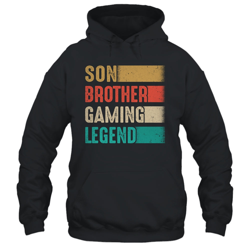 Gamer Gifts For Boys Son Brother Gaming Legend Christmas Shirt & Hoodie | siriusteestore