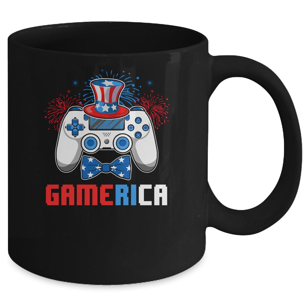 Gamerica 4th of July Video Game American Flag Boys Mug | siriusteestore
