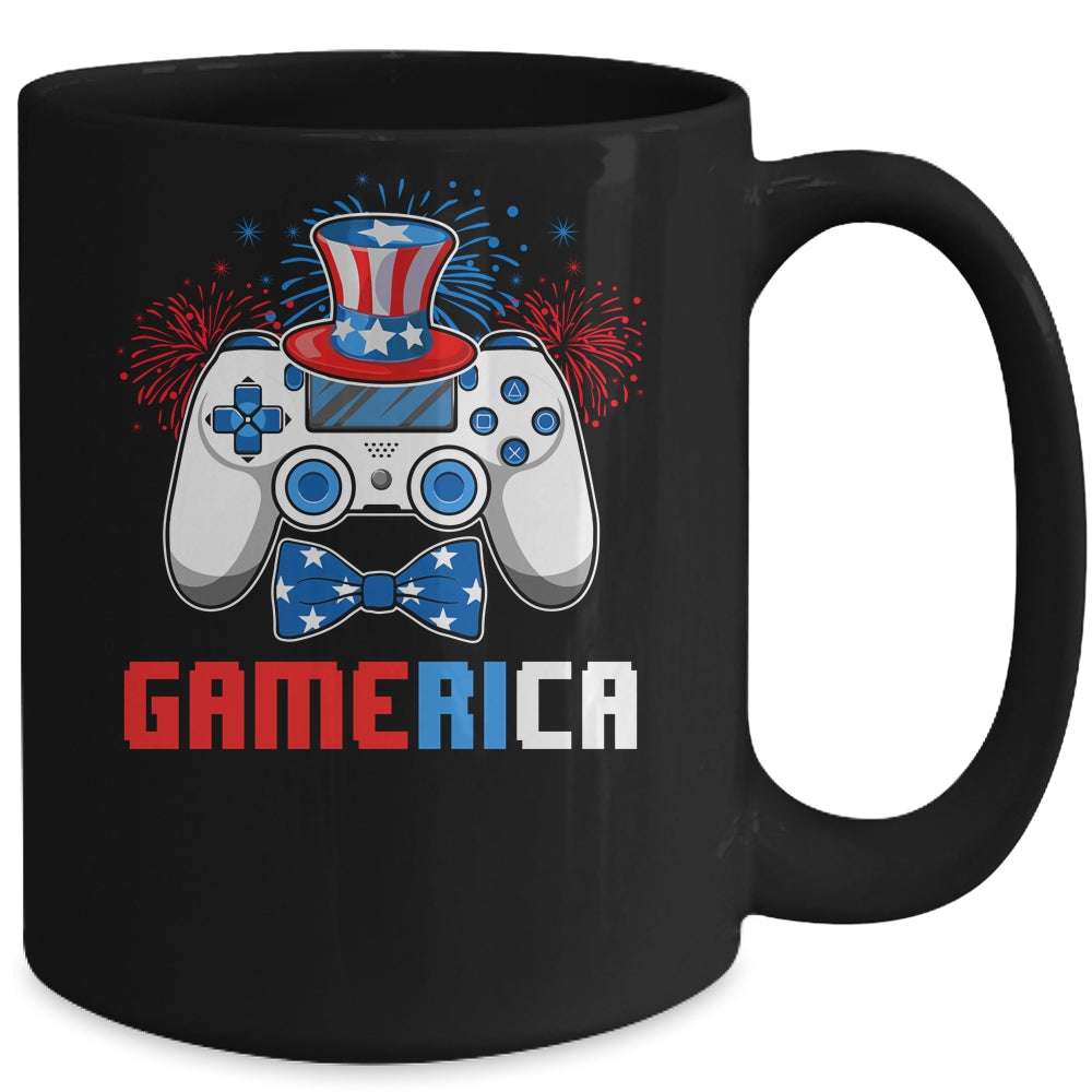 Gamerica 4th of July Video Game American Flag Boys Mug | siriusteestore