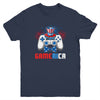 Gamerica 4th of July Video Game American Flag Boys Youth Shirt | siriusteestore