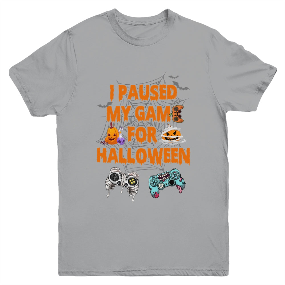 Gaming I Paused My Game For Halloween Funny Gamer Boys Youth Shirt | siriusteestore