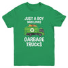 Garbage Truck Just A Boy Who Loves Garbage Trucks Youth Shirt | siriusteestore