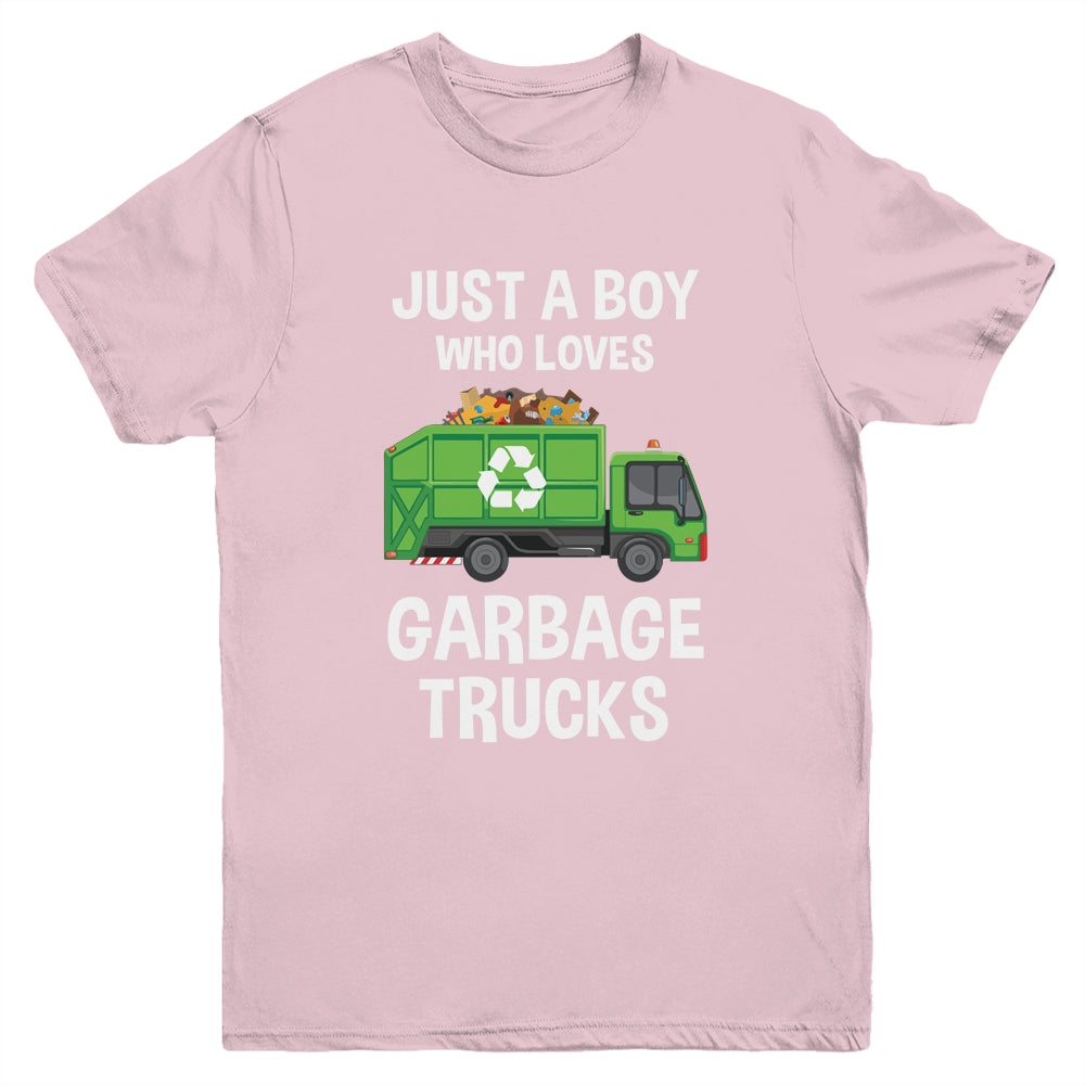 Garbage Truck Just A Boy Who Loves Garbage Trucks Youth Shirt | siriusteestore