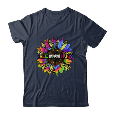 Gay Pride Free Mom Hugs Sunflower Leopard Rainbow LGBT Shirt & Tank Top | siriusteestore