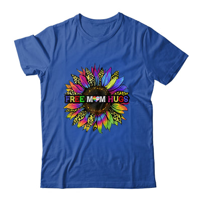 Gay Pride Free Mom Hugs Sunflower Leopard Rainbow LGBT Shirt & Tank Top | siriusteestore