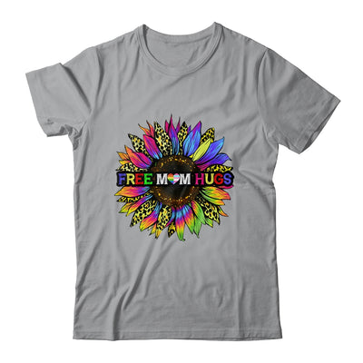 Gay Pride Free Mom Hugs Sunflower Leopard Rainbow LGBT Shirt & Tank Top | siriusteestore
