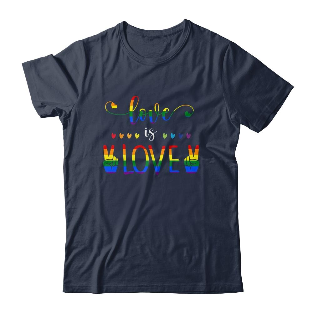 Gay Pride Rainbow Love Is Love LGBTQ T-Shirt & Tank Top | Siriustee.com.com