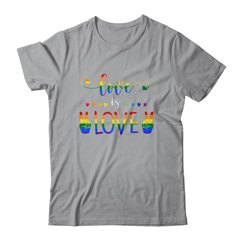 Gay Pride Rainbow Love Is Love LGBTQ T-Shirt & Tank Top | Siriustee.com.com