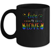 Gay Pride Rainbow Love Is Love LGBTQ Mug | siriusteestore