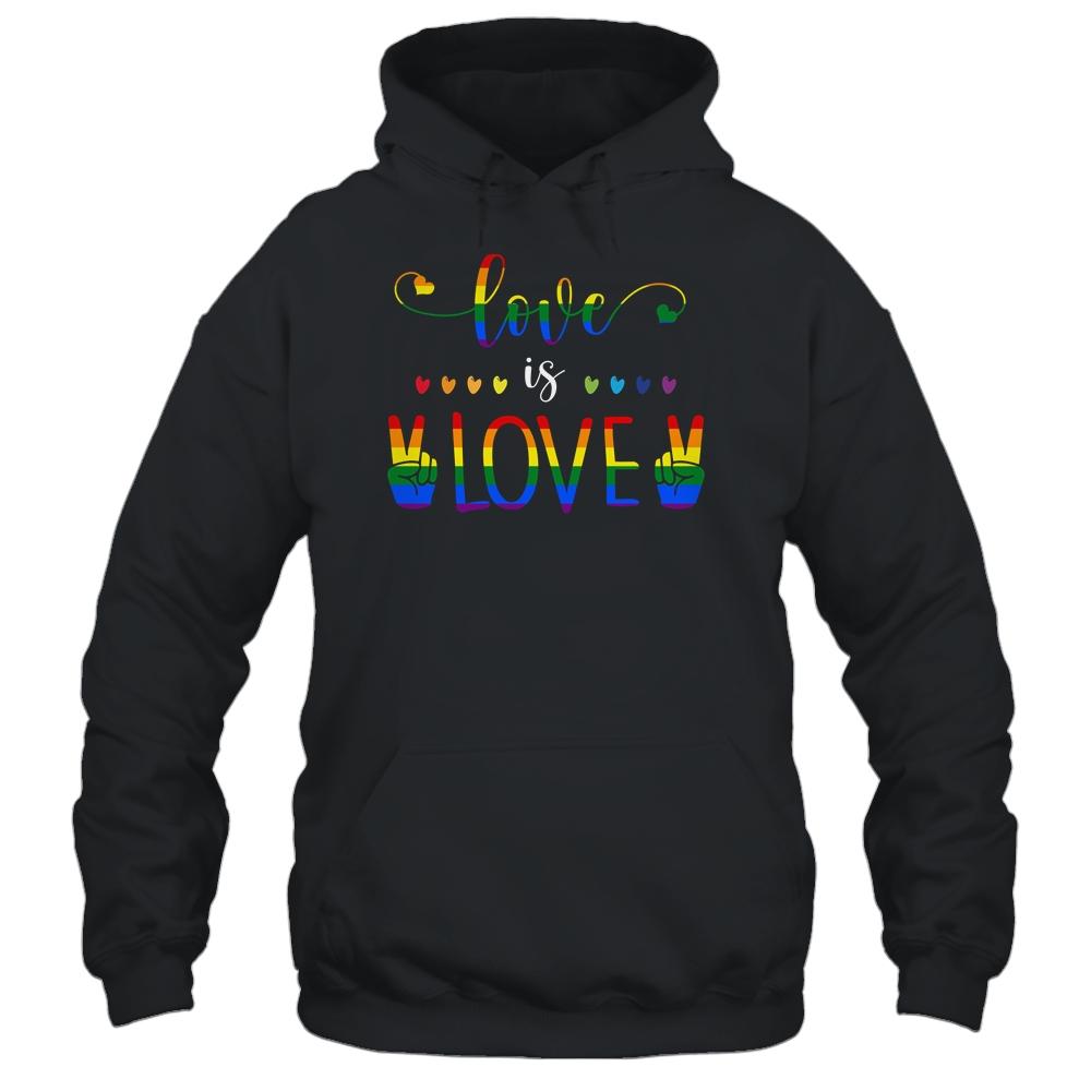 Gay Pride Rainbow Love Is Love LGBTQ T-Shirt & Tank Top | Siriustee.com.com