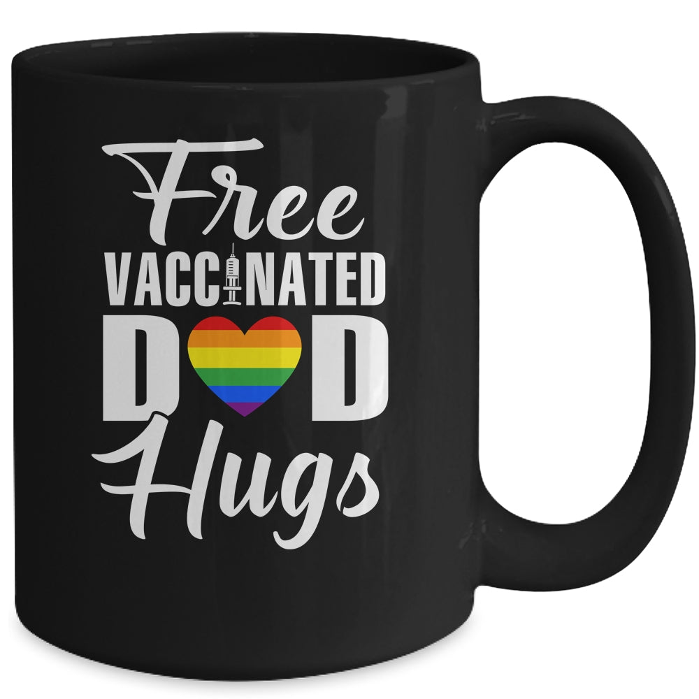 Gay Pride Vaccinated LGBT Lesbian LGBTQ Proud Dad Mug | siriusteestore