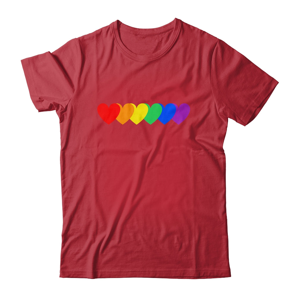 Gay Rainbow Pride Heart Flag LGBTQ Equality Matching Shirt & Tank Top | siriusteestore