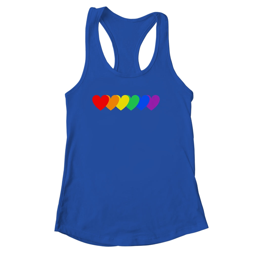 Gay Rainbow Pride Heart Flag LGBTQ Equality Matching Shirt & Tank Top | siriusteestore