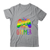 Gaymer Gay Pride Flag LGBT Gamer LGBTQ Gaming Gamepad Shirt & Hoodie | siriusteestore