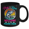 Gender Reveal Fishing Pink Or Blue Welcome To Fishing Crew Mug | siriusteestore
