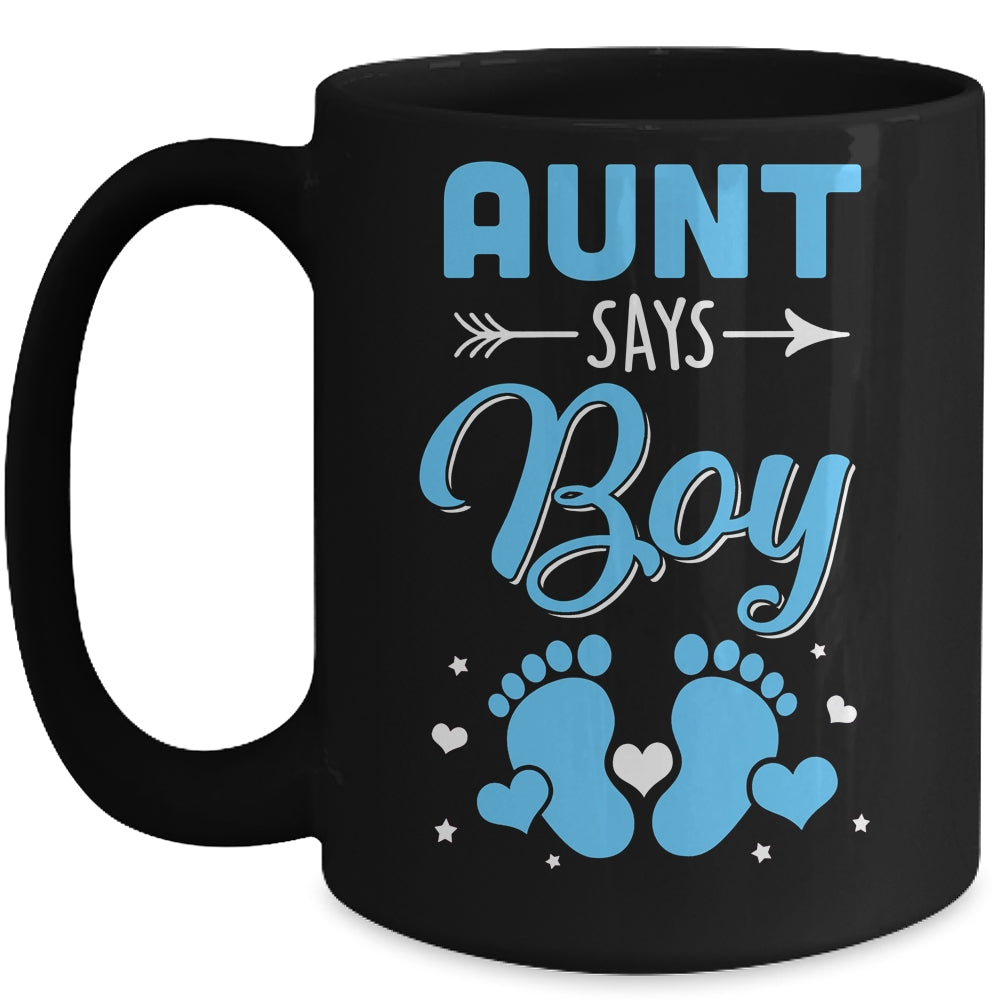 Gender Reveal For Aunt Says Boy Matching Family Set Party Mug | siriusteestore