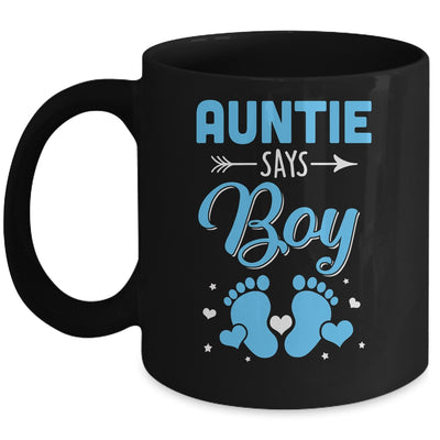 Gender Reveal For Auntie Says Boy Matching Family Set Party Mug | siriusteestore