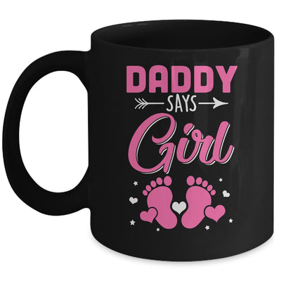 Gender Reveal For Daddy Says Girl Matching Family Set Party Mug | siriusteestore