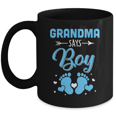 Gender Reveal For Grandma Says Boy Matching Family Set Party Mug | siriusteestore