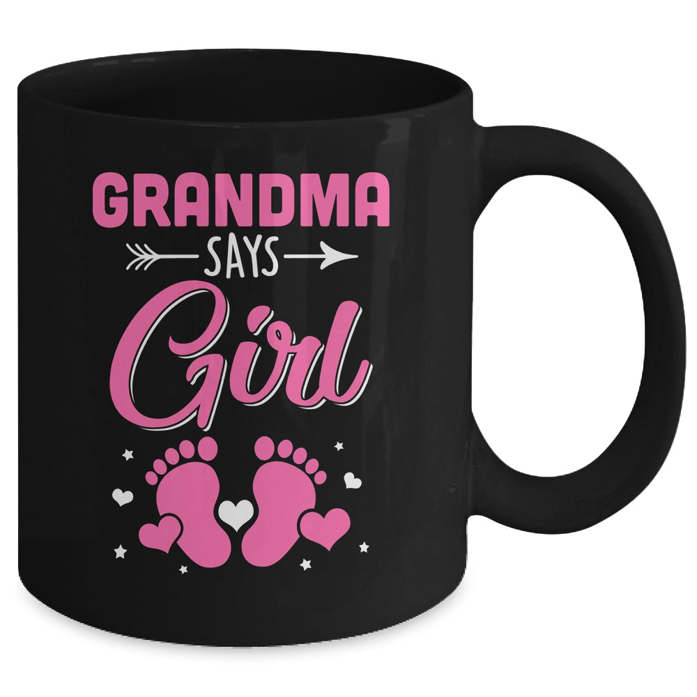 Gender Reveal For Grandma Says Girl Matching Family Set Party Mug | siriusteestore