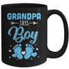 Gender Reveal For Grandpa Says Boy Matching Family Set Party Mug | siriusteestore