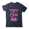 Gender Reveal For Grandpa Says Girl Matching Family Set Party Shirt & Hoodie | siriusteestore