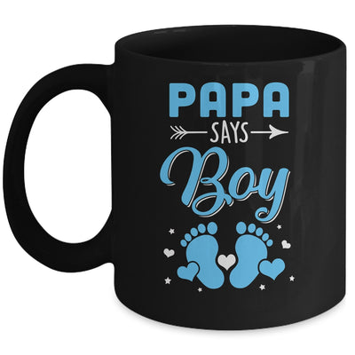 Gender Reveal For Papa Says Boy Matching Family Set Party Mug | siriusteestore
