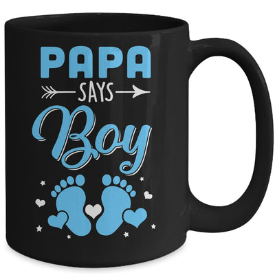 Gender Reveal For Papa Says Boy Matching Family Set Party Mug | siriusteestore