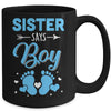 Gender Reveal For Sister Says Boy Matching Family Set Party Mug | siriusteestore