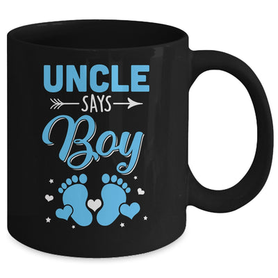 Gender Reveal For Uncle Says Boy Matching Family Set Party Mug | siriusteestore