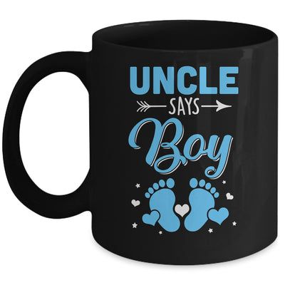 Gender Reveal For Uncle Says Boy Matching Family Set Party Mug | siriusteestore