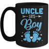 Gender Reveal For Uncle Says Boy Matching Family Set Party Mug | siriusteestore