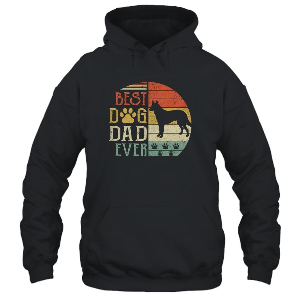 German Shepherd Best Dog Dad Ever Vintage Father's Day Retro Shirt & Hoodie | Siriustee.com