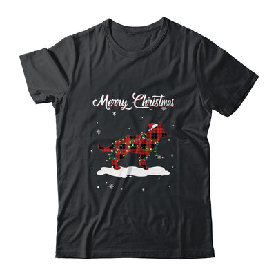 German Shepherd Christmas Red Plaid Dog Lover Pajama Family Gift Shirt & Sweatshirt | siriusteestore