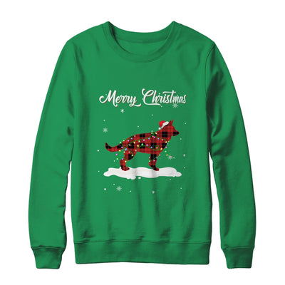 German Shepherd Christmas Red Plaid Dog Lover Pajama Family Gift Shirt & Sweatshirt | siriusteestore